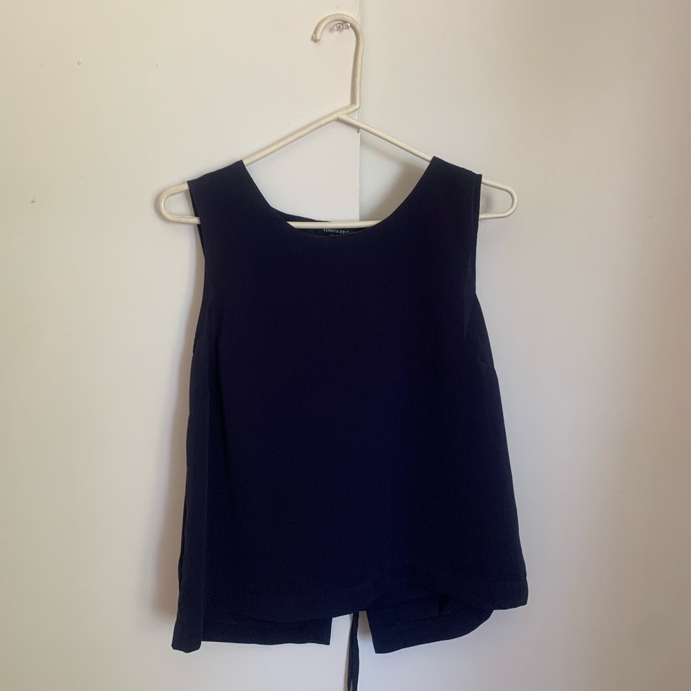 Kenneth Cole Blouse Navy